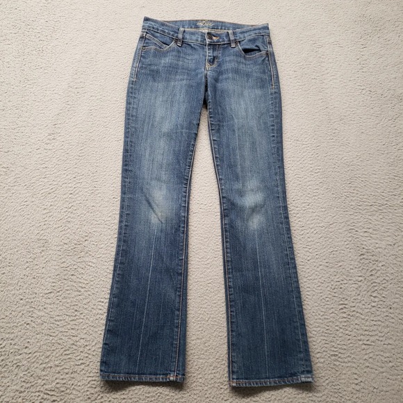 Old Navy Jeans Womens 1 Blue‎ The Diva Skinny Straight Distressed Medium Wash - Picture 1 of 12